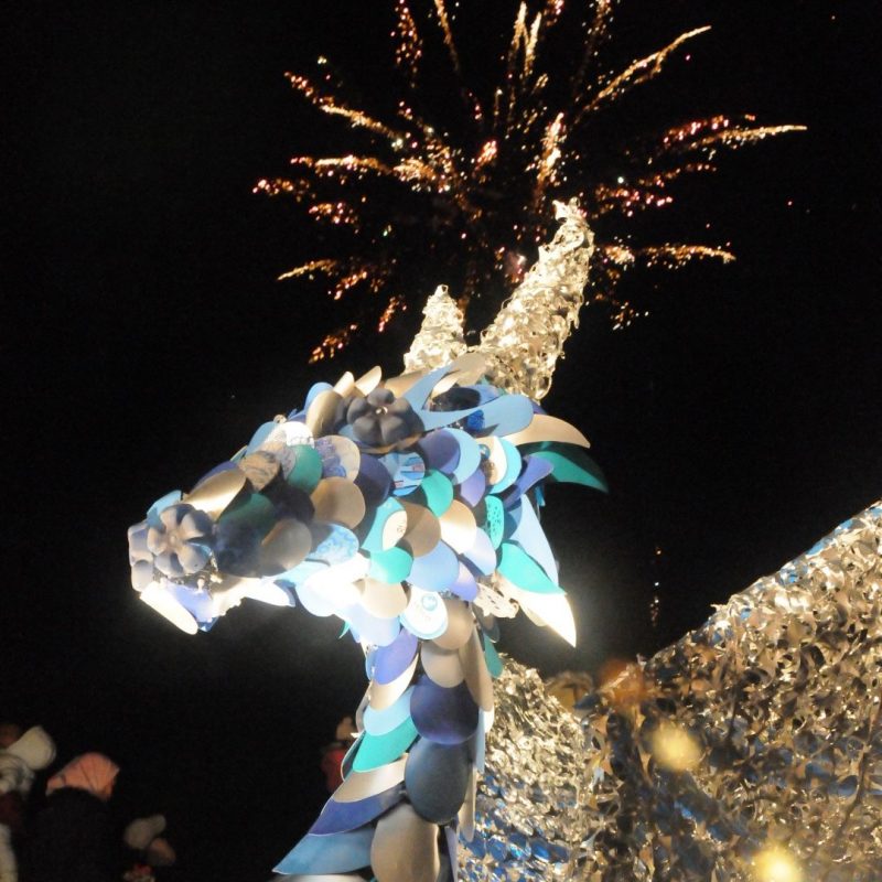 Eco Artist Sarah Turner Creates An Incredible Upcycled Dragon With Young People From Newstead City Arts Nottingham